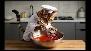 &ldquo;Cooking for Love: The Chef Cat&rsquo;s Romantic Dinner ❤️🐾&rdquo;