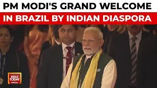 BRICS Summit: PM Modi Receives Rousing Welcome From Indian Diaspora In Brazil | India Today News