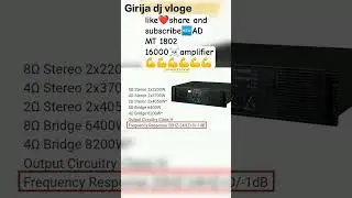 ❤️audio tone - ad mt 16000 amplifier - price #india #speaker  - #2500 Watt 💯😧😧
