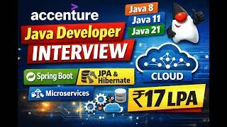 🔔 Accenture Java Interview | Spring Boot | Microservices | JPA | Hibernate | Git | System Design