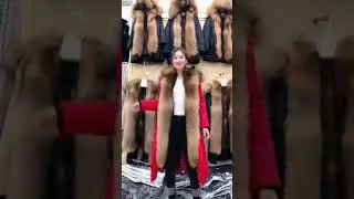 Fur coat, fox fur pie overcome, fox fur collar raccoon fur collar coat, fox fur liner