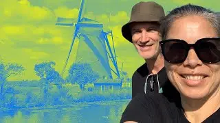 Cycling along the 19 most famous Windmills in the world August 2022! #kinderdijk