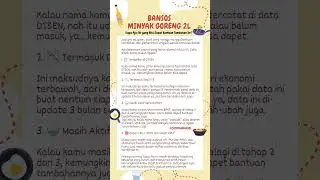 Penerima bansos minyak goreng #bansos2025 #bansospkhdanbpnt #bansosminyakgoreng #catatanbansos