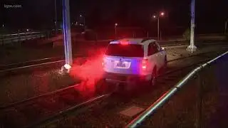 Portland man follows his GPS instructions onto commuter train tracks