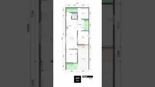 Denah rumah 6x16 #housedesign #denahrumah #desainrumah