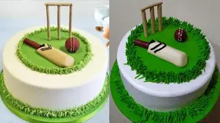 Cricket Theme Cake | Cricket Ground Cake