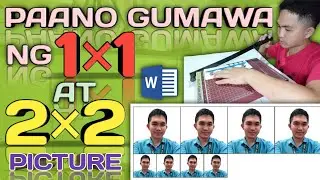 HOW TO MAKE I.D. PICTURE IN MICROSOFT WORD | 2&times;2 AND 1&times;1