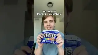 Provando M&M&rsquo;s de caramelo, &eacute; bom??? #tastetest #mms