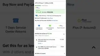 iPhone 11 64GB variant price in Flipkart big billion day sale 2022 | 110