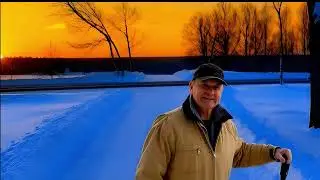 Snow shoveling in Maine