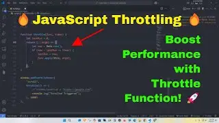 Hot Topic JavaScript Throttling Explained 🔥 | Boost Performance with Throttle Function!