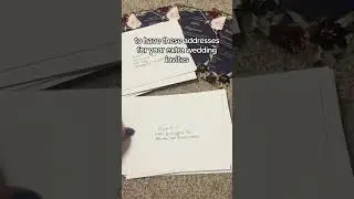 Sending wedding invites to companies! #shorts #wedding #2024bride