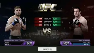 fight - 35 || Alexander Gustafson Vs chael sonnen || ufc mobile #ufc #ufcmobile