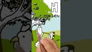 Drawing and coloring art Letter H H for hen #creativeart