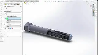 Solidworks Bolt with Cosmetic Thread
