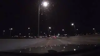 Viajando en las carreteras de Dallas por la mañana 