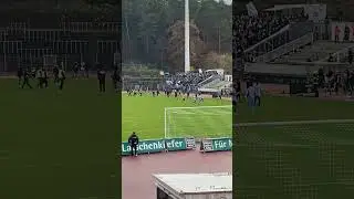 Homburg pr&auml;sentiert Sandhausen Fahne - Ausschreitungen!
