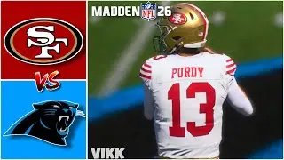 49ers vs Panthers Wildcard Simulation (Madden 26)