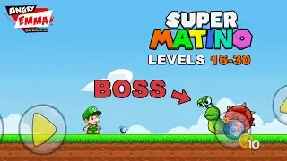 Super Matino Go - Levels 16-30 + BOSS (Android Gameplay)