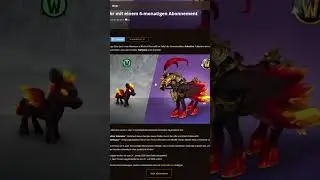 PFERDE-MOUNT UND PET: Neue kostenlose Dreingabe bei 6- und 12-monatigem WoW-Abo! #worldofwarcraft