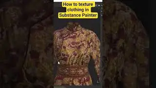 How to texture clothing in Substance Painter.
