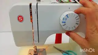 How to use portable sewing machine real basic tutorial Tagalog.