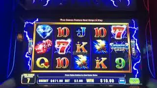 Thunder Cash slot on Mega Choice Fortune multiple Denomination by Ainsworth free games feature wins