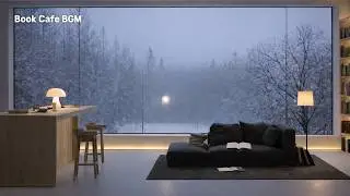 A Quiet Winter Book Cafe ❄️ | Soft Solo Piano for Reading & Focus