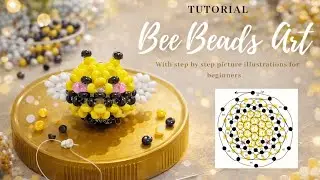 Tutorial how to make a Beaded Bee 🐝 Mini amigurumi