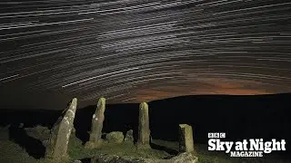 Time lapse: standing stones at Locker Low Moor, Yorkshire Moors
