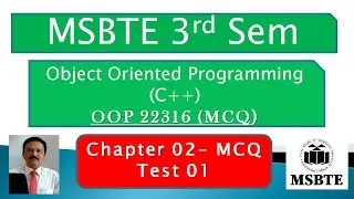 C++ Second Year DIPLOMA MCQ Questions And Answers solved and Explained | MSBTE COMP AND IT BRANCH