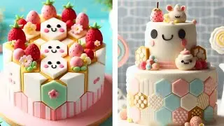 🧁 Hexagon Cake 🎂✨ | Unique Geometric Cake Design Idea