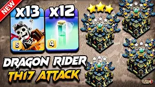 Best TH17 Attack Strategy With DRAGON RIDER (Town Hall 17) | Th17 DRAGON RIDER Attack With RC CHARGE