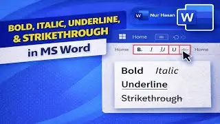 Bold, Italic, Underline & Strikethrough in MS Word | Text Formatting Tutorial