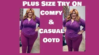 Plus Size Try On: Comfy & Casual Ootd #plussizefashion #ootd #athleisurestyle #curvyblogger 