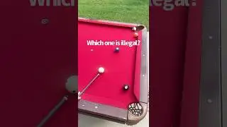 Which one is illegal? #8ball #9ball #10ball #billiards #pool #cuesports #8ballpool #8ballbilliards