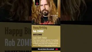 Happy birthday ROB ZOMBIE! Jan 12th 1960 #robzombie #whitezombie #horror #shockrock #onthisday #rock