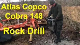 Atlas Copco Cobra 148 startinstruktion / Cobra rock drill start instruction