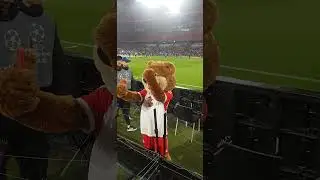 Berni FC Bayern in action #Maskottchen