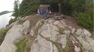 Canoe camping