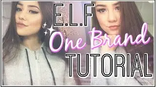 E.L.F. One Brand Tutorial! ♡ Full Face Glam! ♡ xlivelaughbeautyx
