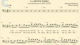 Bass - Mad World - Gary Jules - Donnie Darko - Sheet Music, Chords, & Vocals