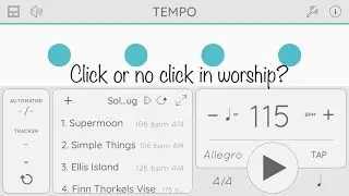 Click or no click in a worship setting?