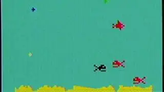 Shark! unfinished prototype game on Mattel Aquarius computer
