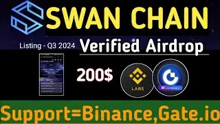 Swan Chain 100% Granted Airdrop | 🤑Swan Launch Q3 2024 | Swan Daily Combo | Swan Chain Airdrop