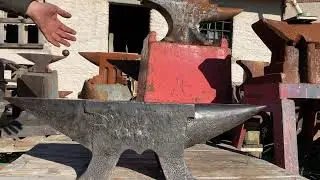 Excellent Medium size French pig anvil marked FIRMINY 260 lbs