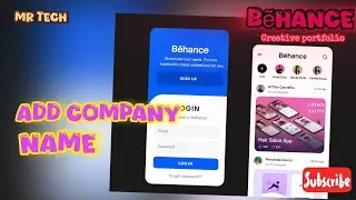 How to Add your Company Name in Behance Creative Portfolio Application 