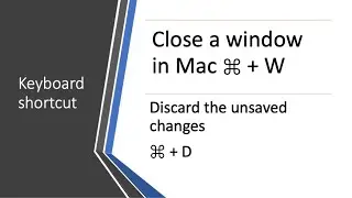 How to Close an Application window on Mac OS
