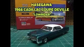 Hasegawa 1/24 1966 Cadillac Coupe DeVille Lowrider Scale Model Kit Build Review 20376