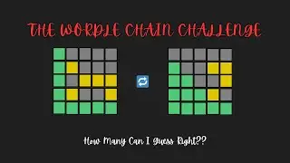 Wordle Chain Challenge 🔗 &mdash; Each Answer Becomes My Next First Guess!